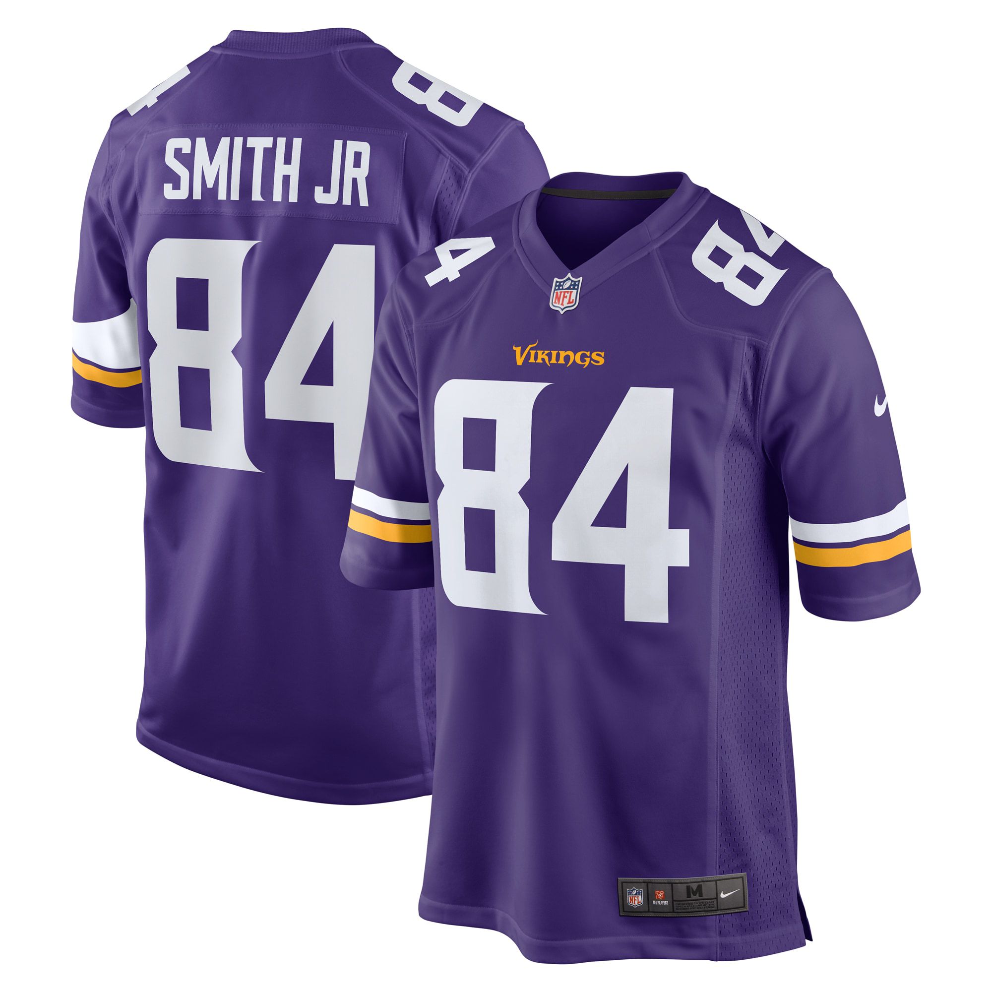 Men Minnesota Vikings 84 Irv Smith jr Nike Purple Game Retired Player NFL Jersey